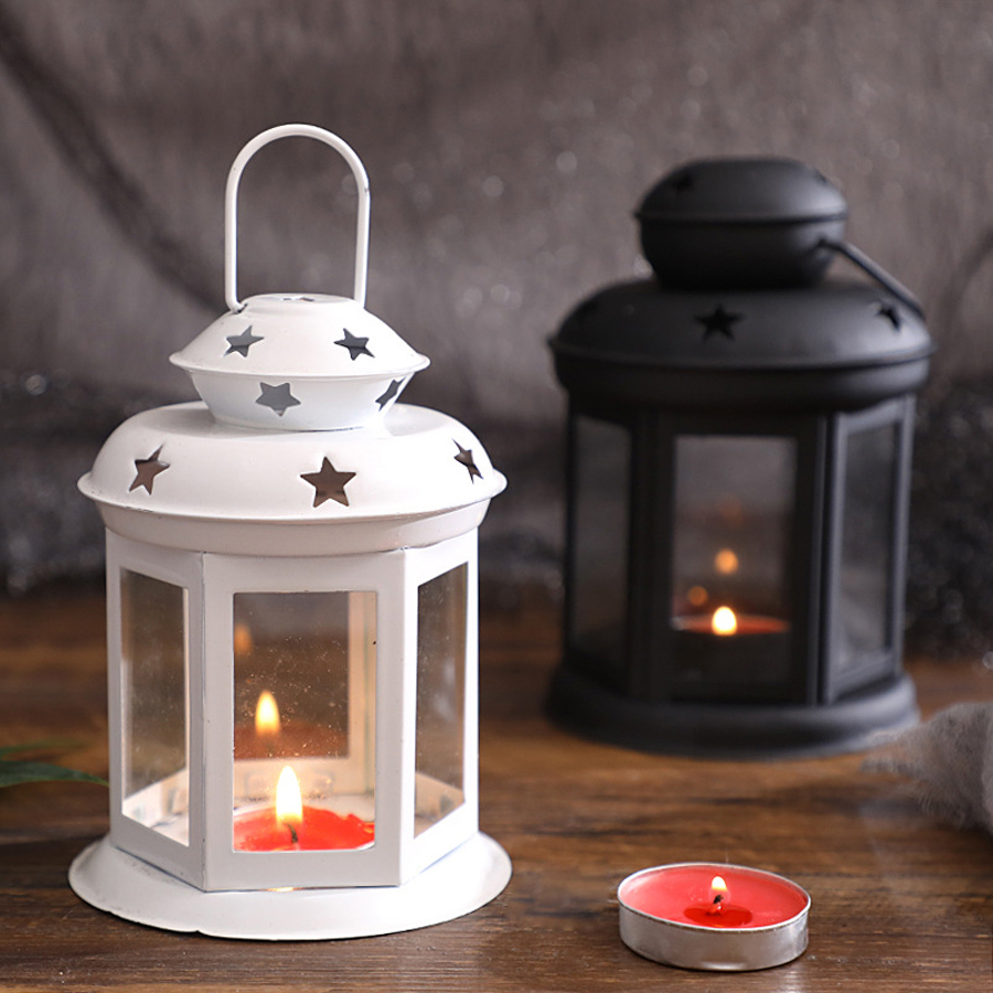 Candle Lighter - โคมไฟเทียนแขวน เครื่องประดับ โคมไฟแก้ว กรอบโลหะ เหมาะสําหรับกิจกรรมในร่มและกลางแจ้ง งานเลี้ยงวันเกิด