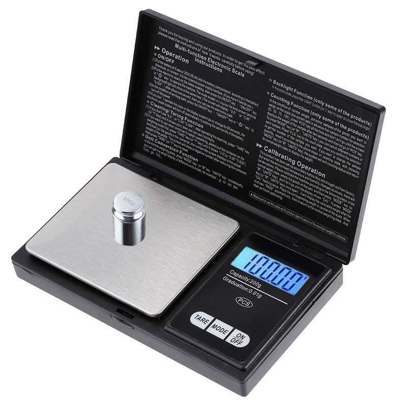 Candle Wax Scale - 0.01g เครื่องประดับมินิสแตนเลสเครื่องชั่งอิเล็กทรอนิกส์เครื่องชั่งดิจิตอลพ็อกเก็ตดิจิตอล Gold Gram Balance เครื่องชั่งน้ําหนักแบบพกพา