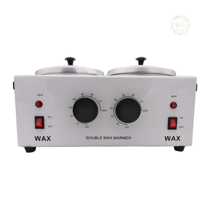Paraffin Wax - เครื่องอุ่นแว็กซ์กำจัดขนแบบสองหม้อ ใช้กับพาราฟิน สำหรับมือและเท้า ใช้ในสปา กำจัดขน