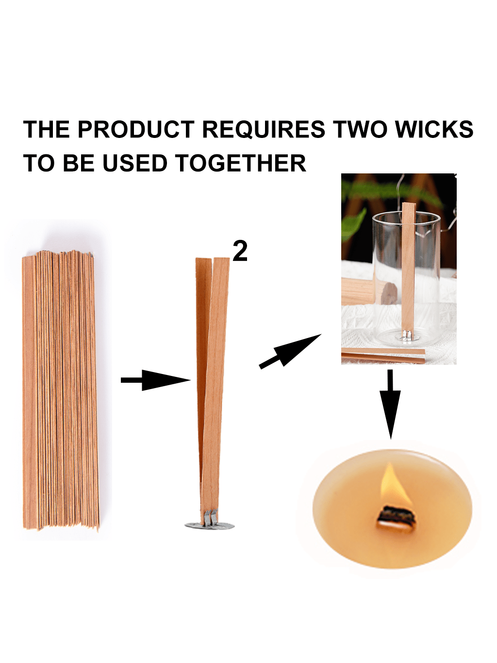 40 ชิ้น Smokeless เชอร์รี่ไม้เ - Candle Wick บทวิจารณ์และราคา