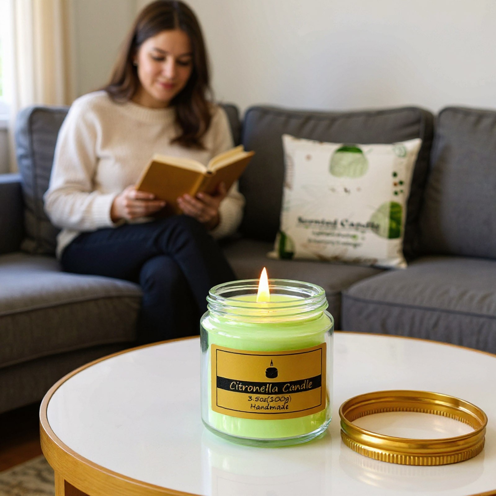 เทียนหอมไล่ยุง กลิ่นตะไคร้หอมอ - Soy Wax บทวิจารณ์และราคา