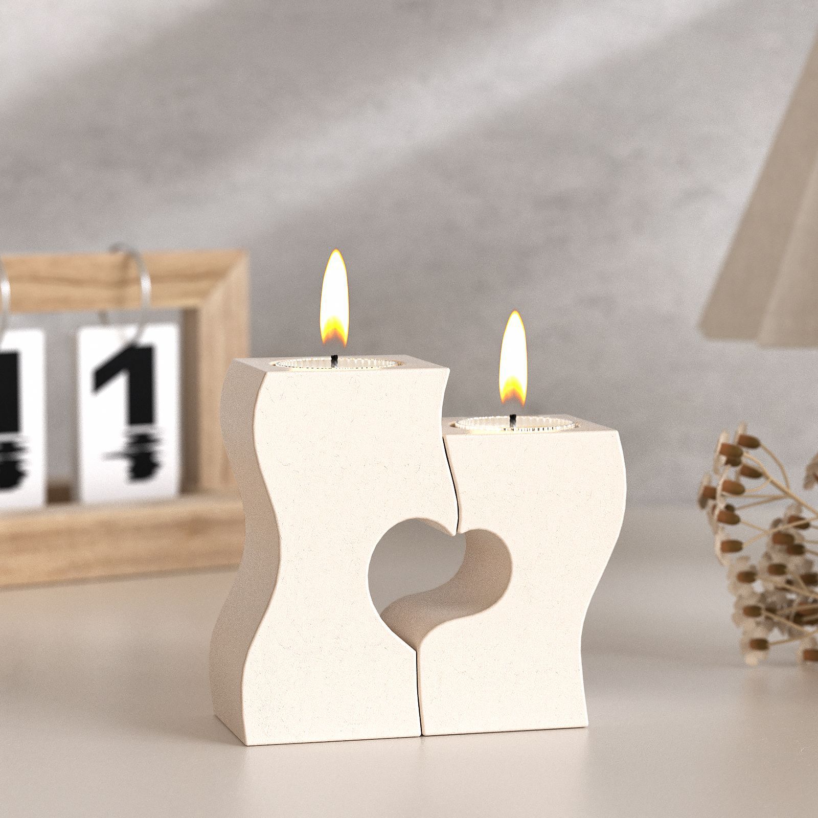 S หัวใจแท่งเทียนแม่พิมพ์ซิลิโค - Candle Molds บทวิจารณ์และราคา