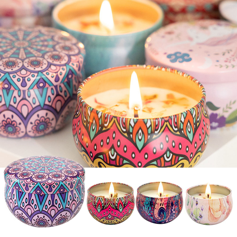 ชุดเทียนหอมสารสกัดจากพืช 4 ชิ้ - Soy Wax บทวิจารณ์และราคา