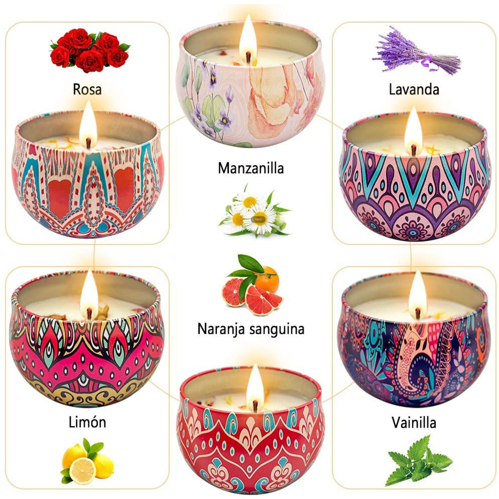 ชุดเทียนหอมสารสกัดจากพืช 4 ชิ้ - Soy Wax บทวิจารณ์และราคา