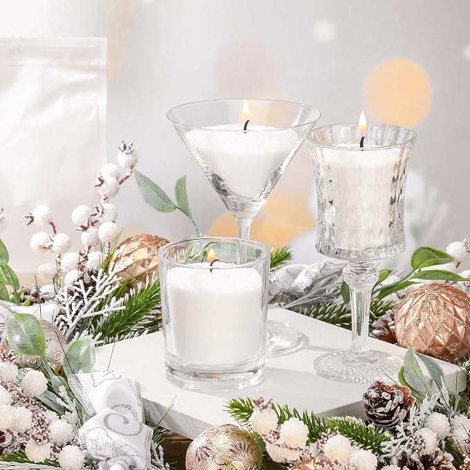 เทียนไขสีสันสดใส ประดับไข่มุก  - Candle Wick บทวิจารณ์และราคา